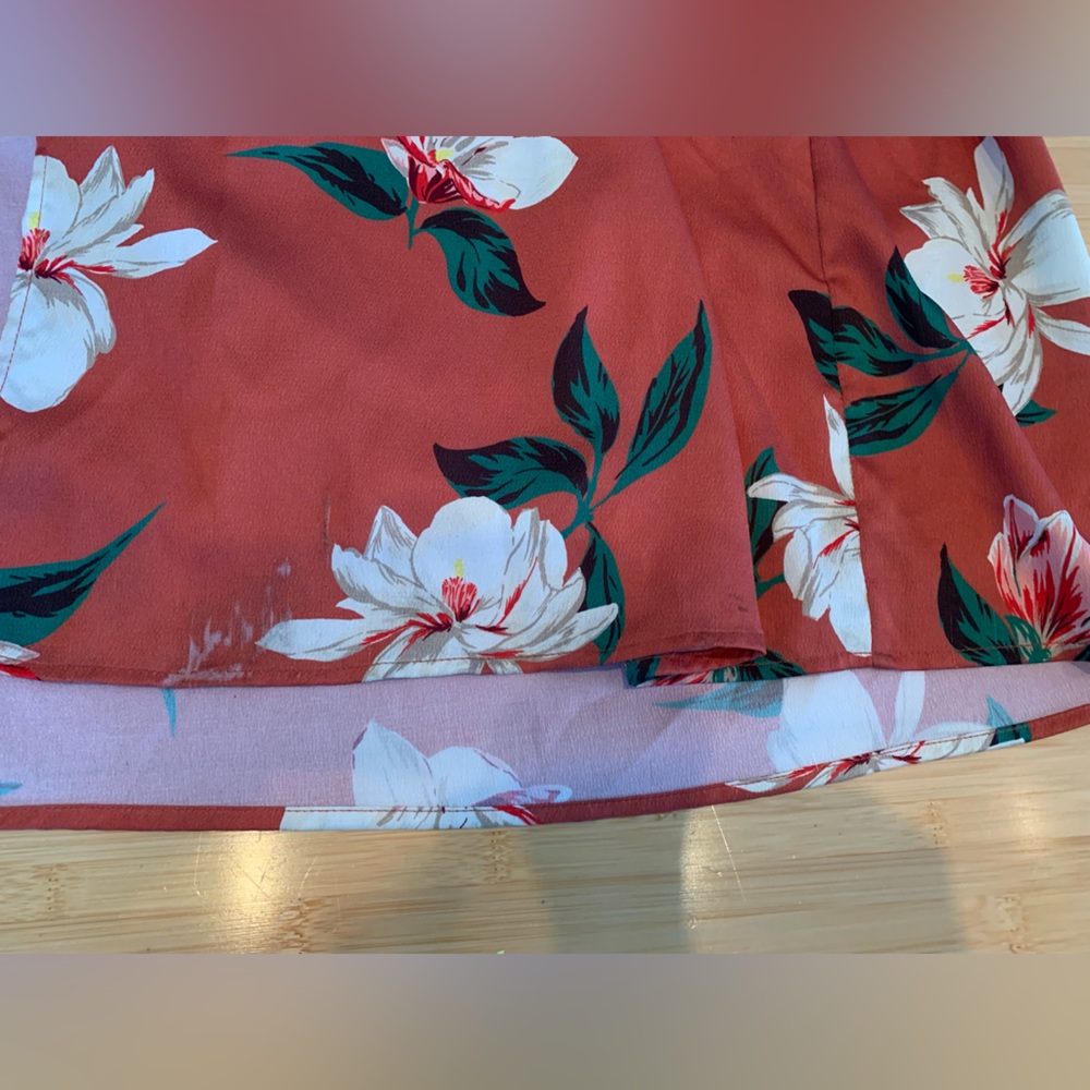 dRA Los Angeles Dark Orange Floral Cutout Maxi Dress - Picture 10 of 13
